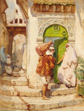 Árabe Painting - EL AGUA PORTADOR Frederick Arthur Bridgman Arab